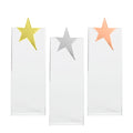 Trofeo Galvano de Cristal Tipo Estrella