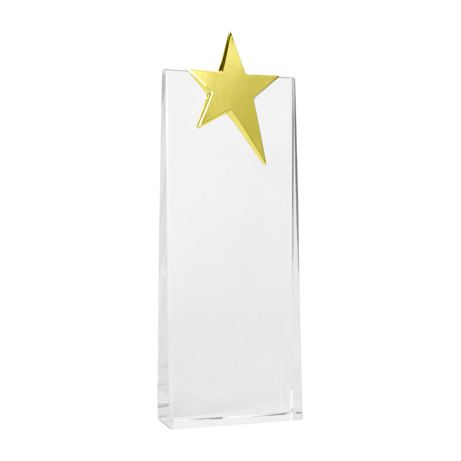 Trofeo Galvano de Cristal Tipo Estrella