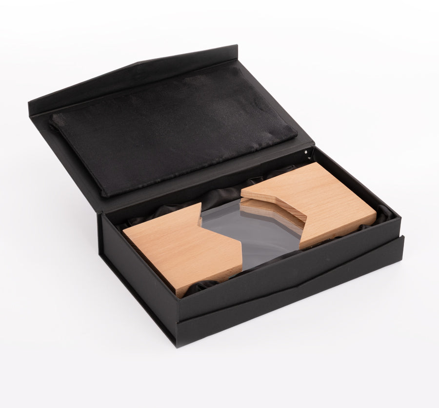 Trofeo Galvano de Cristal Tipo Steven